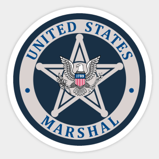 US. MARSHALS Sticker